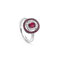 Anneau Salvini Femme Classico in Or blanc Rubino 0.91 Ct 20108120 - 20108120